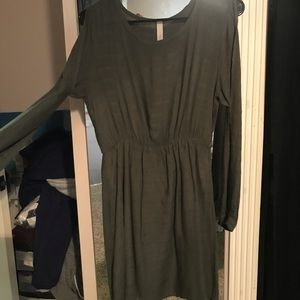 Olive green dress